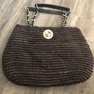 Kate Spade Brown Straw handbag!